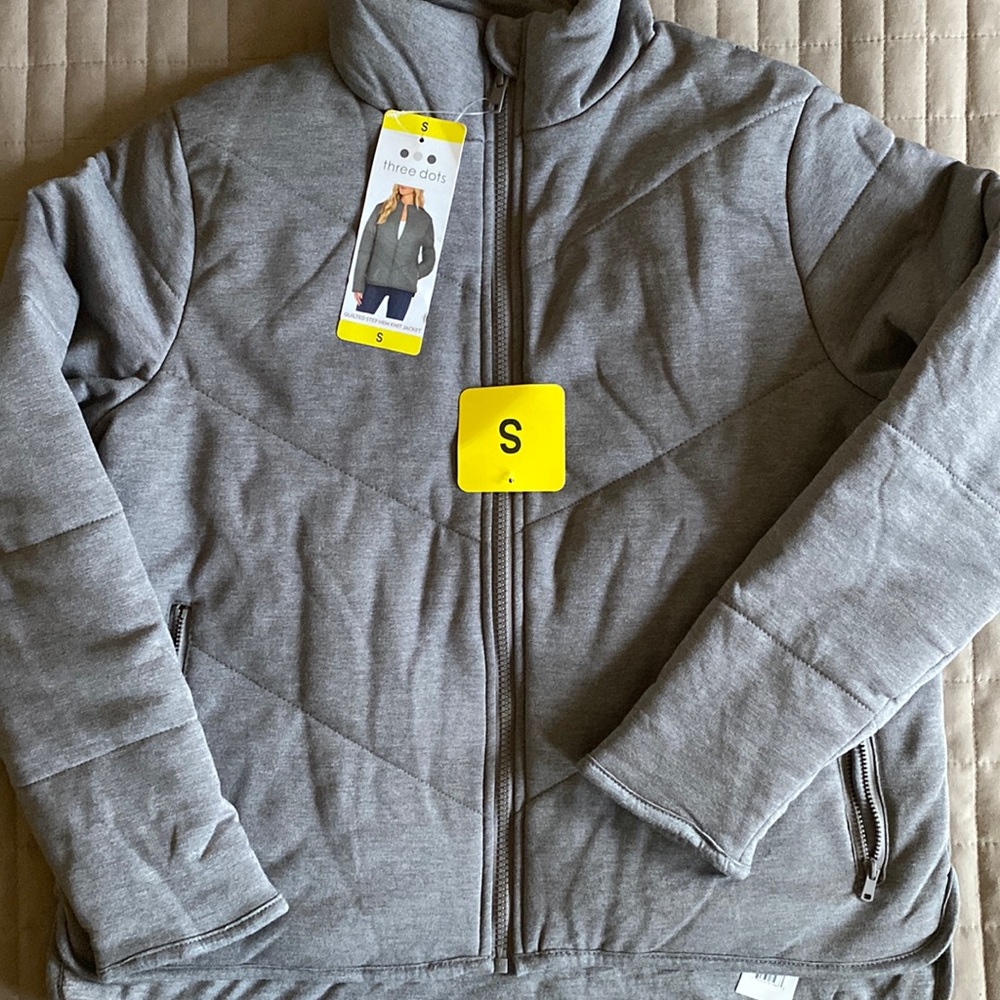 Three Dots Quilted Jacket